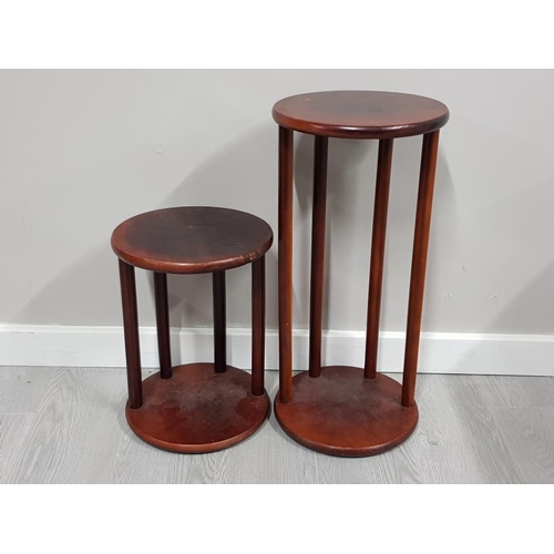 143 - 2 PIECE MODERN SIDE TABLE SET, SIZES 41X30CM AND 65X30CM