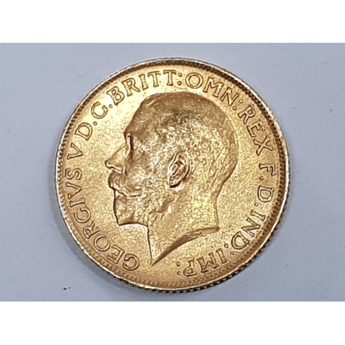 22 - 22CT GOLD 1913 FULL SOVEREIGN COIN