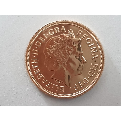 41 - 22CT GOLD 2013 FULL SOVEREIGN COIN