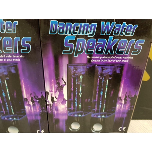 245 - DANCING WATER SPEAKERS WITH USB X3 BOXED