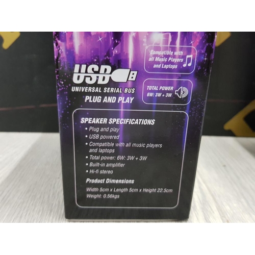 245 - DANCING WATER SPEAKERS WITH USB X3 BOXED