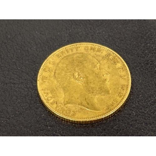 130 - 22CT FULL GOLD SOVEREIGN 1907 STRUCK IN MELBOURNE