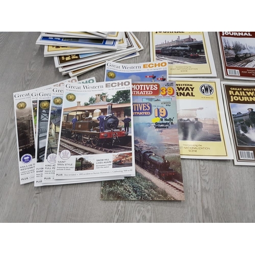 165 - LARGE COLLECTION OF RAILWAY MAGAZINES INCLUDES GREAT WESTERN RAILWAY JOURNAL AND GREAT WESTERN ECHO ... 