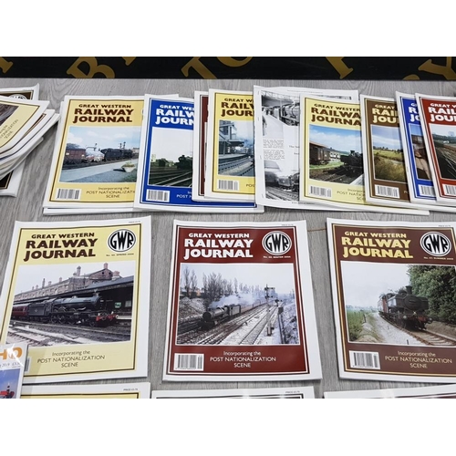 165 - LARGE COLLECTION OF RAILWAY MAGAZINES INCLUDES GREAT WESTERN RAILWAY JOURNAL AND GREAT WESTERN ECHO ... 