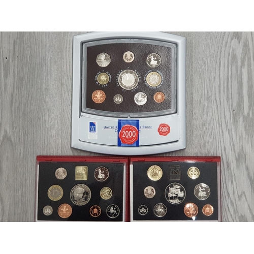 228 - 3 ROYAL MINT YEARLY PROOF DELUXE SETS COMPRISING 1996 1999 AND 2000