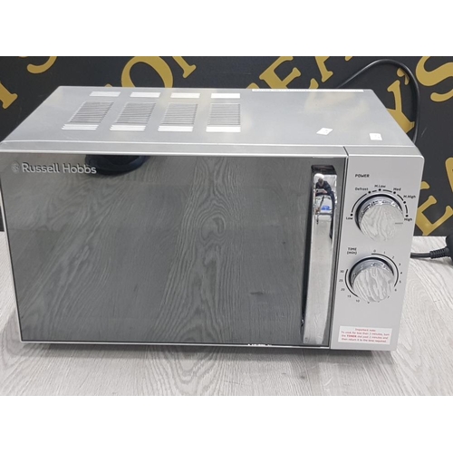 254 - RUSSELL HOBBS MICROWAVE IN GREY