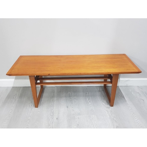 255 - PYE FRANKLIN TEAK COFFEE TABLE 113CM BY 41CM