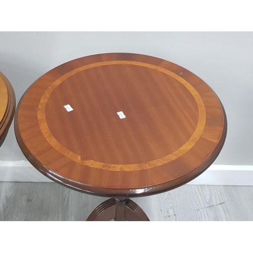 258 - MAHOGANY OCCASIONAL TABLE PLUS ONE OTHER OCCASIONAL TABLE