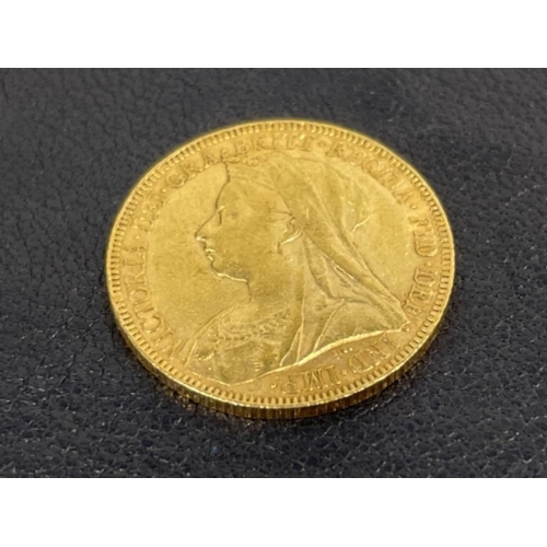261 - 22CT GOLD FULL SOVEREIGN 1894