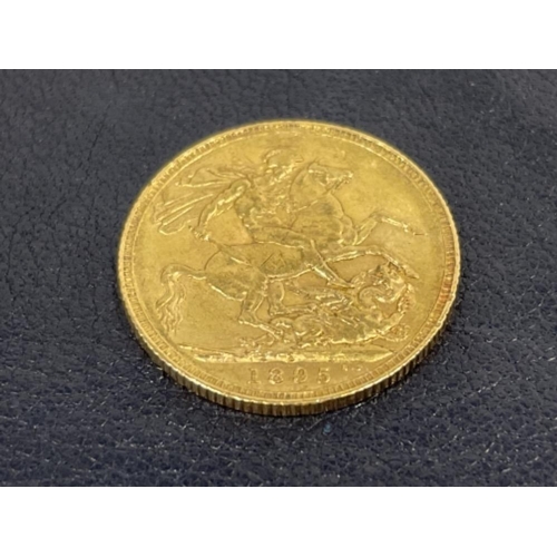 72 - 22CT FULL GOLD SOVEREIGN 1895 STRUCK IN SYDNEY