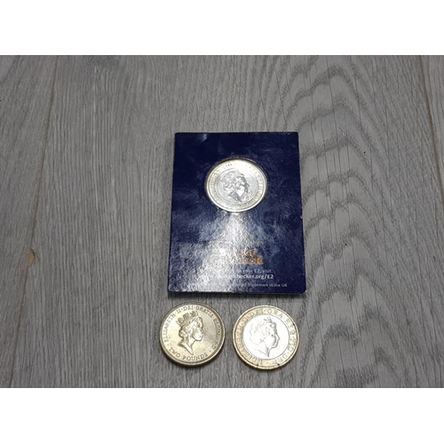 45 - 2017 JANE AUSTEN LIMITED EDITION £2 COIN IN CHANGECHECKER PACKET TOGETHER WITH 1908-2008 LONDON OLYM... 