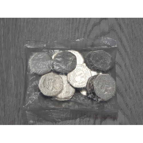 50 - MINT SEALED BAG OF SHERLOCK HOLMES 50 PENCE PIECES