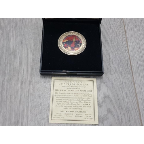 55 - ROYAL MINT 1997 TRADE COIN WITH CERTIFICATE