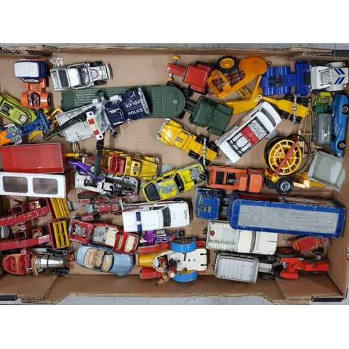 116 - BOX OF DIECAST VEHICLES INCLUDING DINKY,CORGI AND MATCHBOX