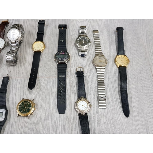 119 - COLLECTION OF MENS WRIST WATCHES INCLUDES CITRON,SEKONDA PLUS OTHERS