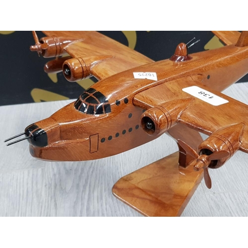 138 - WOODEN DECK MODEL AEROPLANE NEEDS ATTENTION