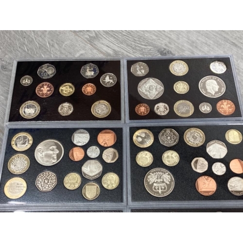 63 - 6 ROYAL MINT YEARLY PROOF SETS INCLUDES 2004 2006 2007 2008 2010 AMD 2011