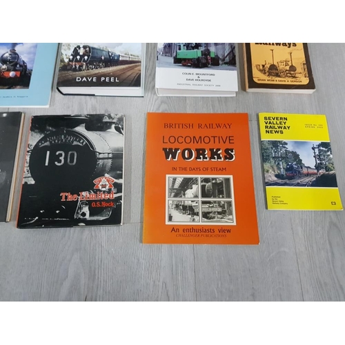 112 - COLLECTION OF RAILWAY BOOKS INCLUDING RAIL CENTRES SWINDON NUMBER 3, A HISTORY OF G W R GOODS WAGONS... 