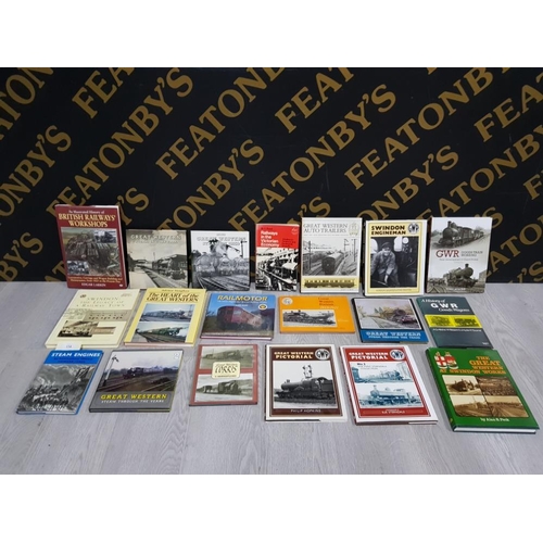 114 - COLLECTION OF VINTAGE RAILWAY BOOKS INCLUDING SWINDON ENGINEMAN, GREAT WESTERN STEAM IN CORNWALL ETC