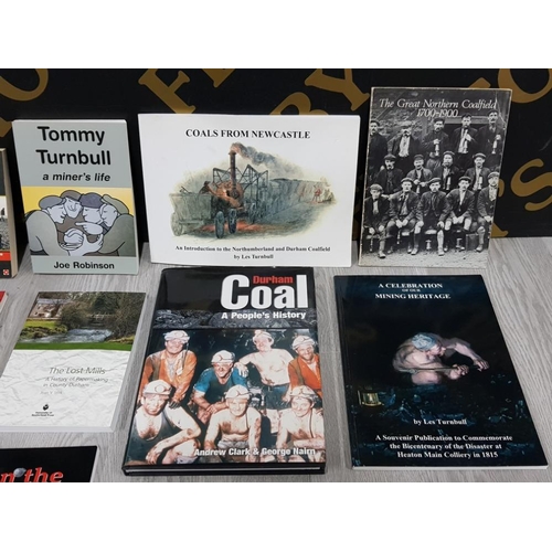 116 - LARGE COLLECTION OF VINTAGE COAL MINING BOOKS INCLUDING COAL IN THE BLOOD  MODELLING ASPECTS OF THE ... 