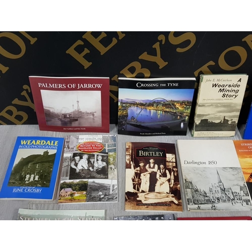 117 - LARGE COLLECTION OF VINTAGE BOOKS MAINLY OF LOCAL INTEREST, SOME COAL MINING INCLUDES MINING THE BEA... 