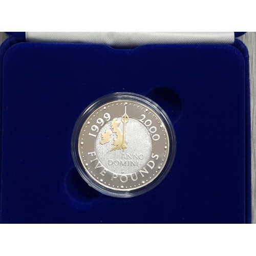 136 - ROYAL MINT SILVER PROOF 2000 MILLENNIUM SILVER CROWN IN ORIGINAL PACKAGING