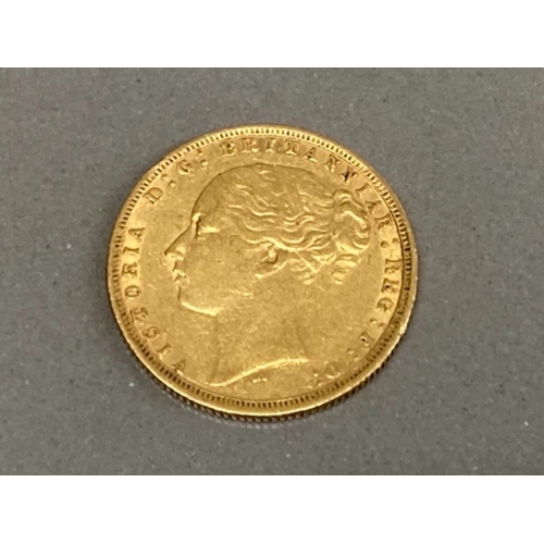 2 - 22CT GOLD 1876 FULL SOVEREIGN COIN