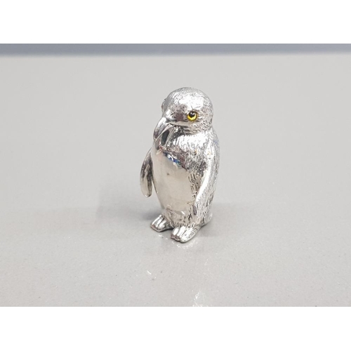 355 - SILVER FIGURINE IN THE FORM OF A PENGUIN 14.1G