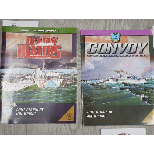 80 - CONVOY DEADLY WATERS THE GIBRALTAR RUN 1941-1942 BOARD GAME BY MAL WRIGHT