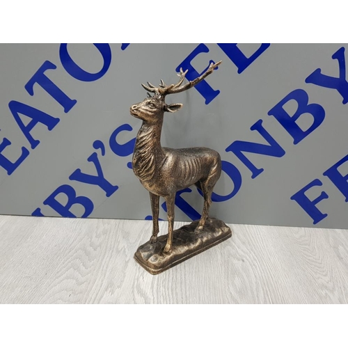 301 - CAST METAL STAG ORNAMENT