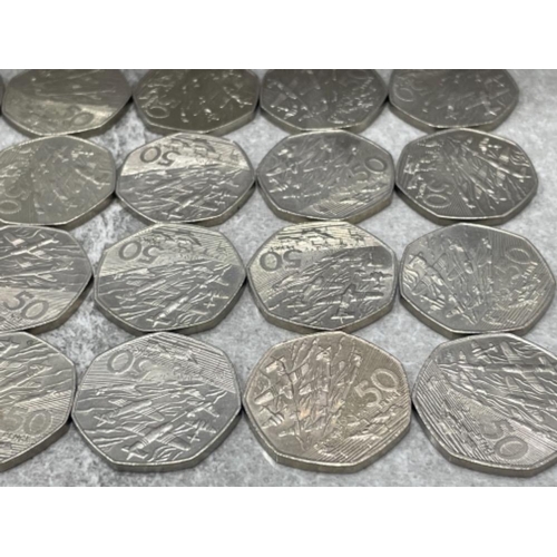 368 - UK 50P COINS X20 1994 D-DAY MOSTLY EXCELLENT CONDITION