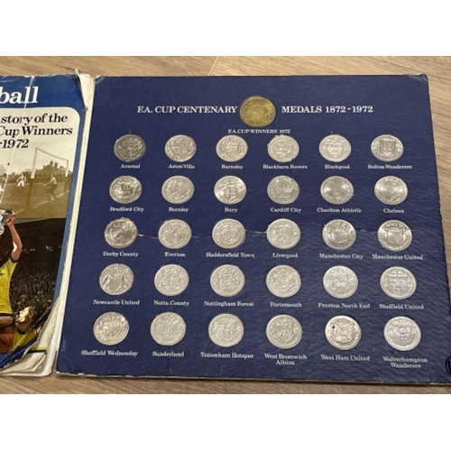 369 - 100 YEARS OF FOOTBALL COMPLETE SET OF 30 MEDALS 1872-1972