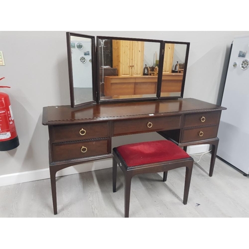 58 - STAGG MINSTREL DRESSING TABLE WITH DRESSING STOOL