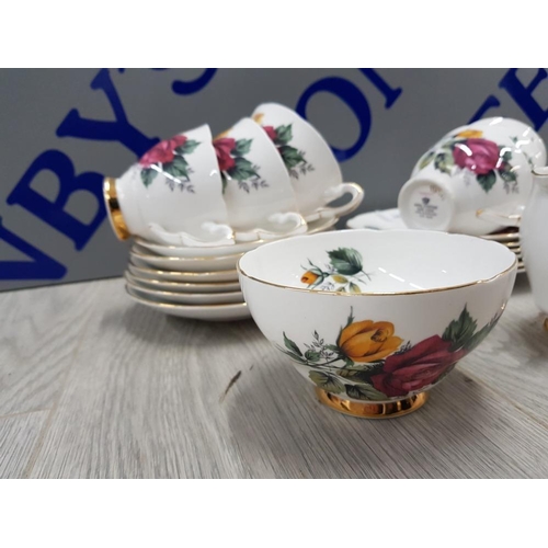 385 - APPROXIMATELY 20 PIECE ROYAL STAFFORD TEA SERVICE