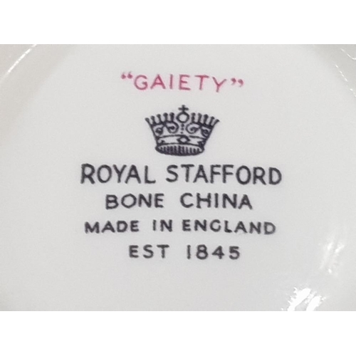 385 - APPROXIMATELY 20 PIECE ROYAL STAFFORD TEA SERVICE