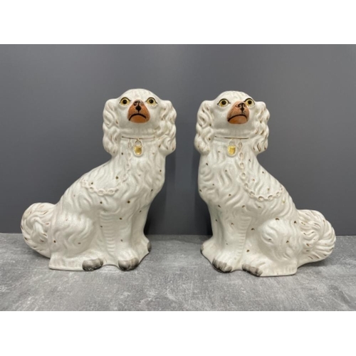 116 - PAIR OF STAFFORDSHIRE DOGS