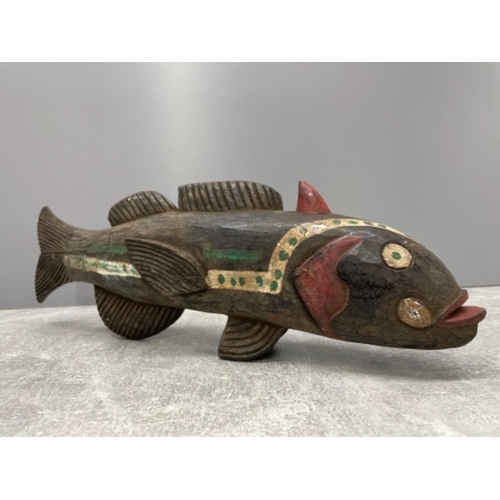 78 - AFRICAN BOZO FISH PUPPET BAMBARA NIGER DELTA EARLY 20TH CENTURY