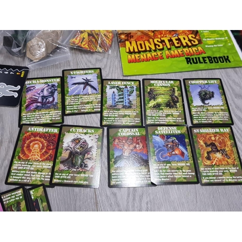 100 - 2 BOARD GAMES INCLUDING AVALON HILL MONSTERS MENACE AMERICA AND DOOM OF THE ELDAR BY GAMES WORKSHOP