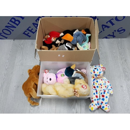 154 - 2 BOXES OF SOFT TOYS