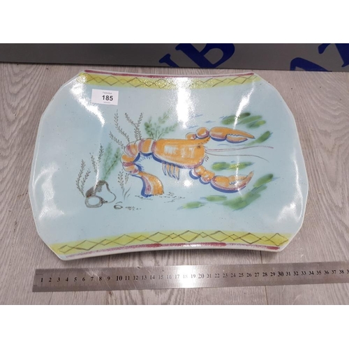 185 - BUCHAN PORTOBELLO STONEWARE LOBSTER DISH 36 CM