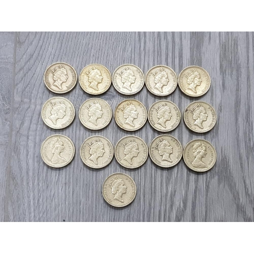 196 - COLLECTION OF ROUND £1 COINAGE