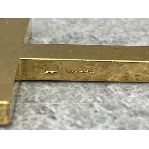 225 - GOLD PLATE ON SILVER CROSS