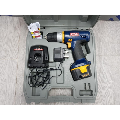 31 - RYOBI 12.O VAULT DRILL IN BOX WITH CHARGER