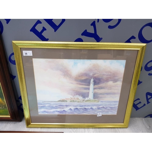 36 - 3 FRAMED PICTURES INCLUDING 2 OIL ON BOARDS OF OUTDOOR SCENES ONE SIGNED BY W.CHAPMAN AND ONE SIGNED... 