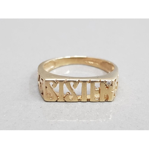 Gold hot sale sister ring