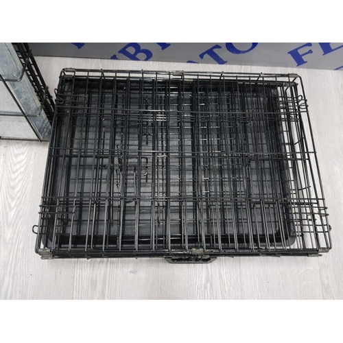 94 - 2 ANIMAL CAGES AND A CAT CARRY CASE