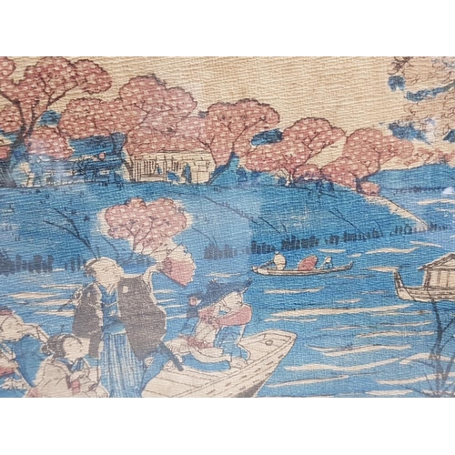 99 - 4 HAND COLOURED JAPANESE PRINTS