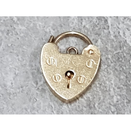 48 - 9CT GOLD PADLOCK BRACELET CLASP HALLMARKED FOR LONDON 1978 MAKER LG  1.9 GRAMS