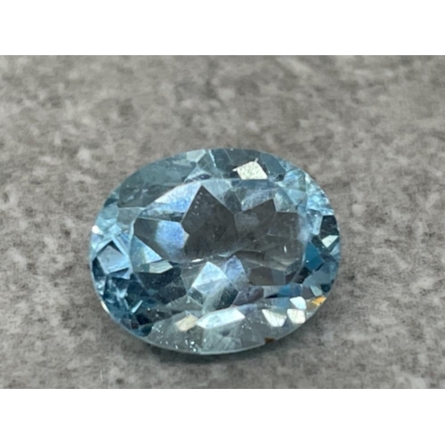 184 - OVAL BRAZILIAN BLUE TOPAZ 4.40CTS