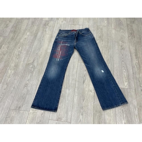 198 - ANDY WARHOL ORIGINAL COCA COLA DENIM JEANS SIZE 32 WAIST 32 LEG